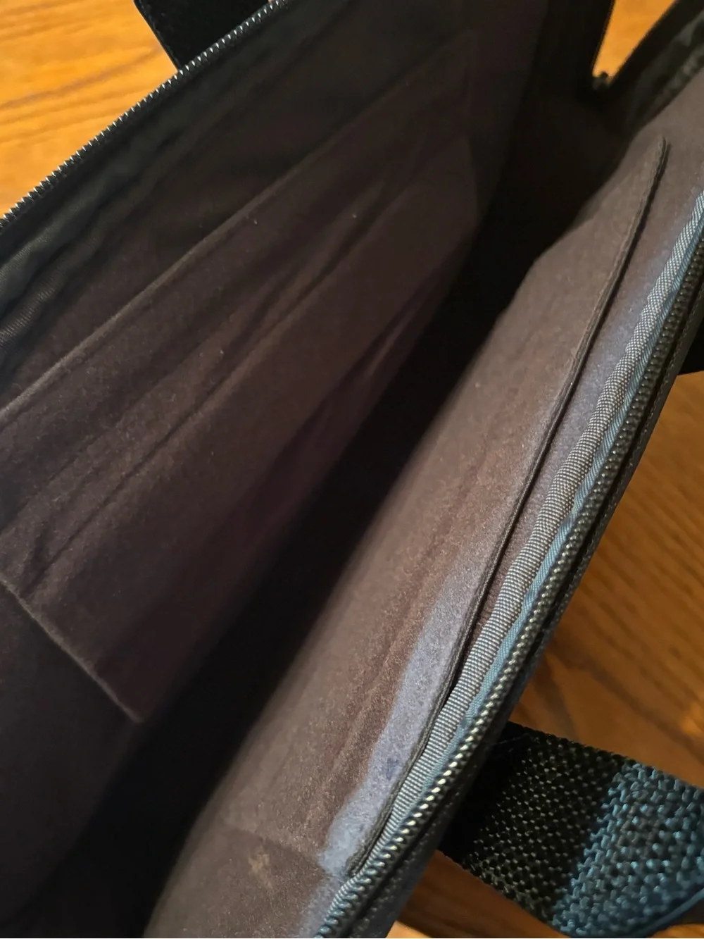 Briggs & Riley @work Black Ballistic Nylon Slim Laptop Briefcase Bag Tech Brief